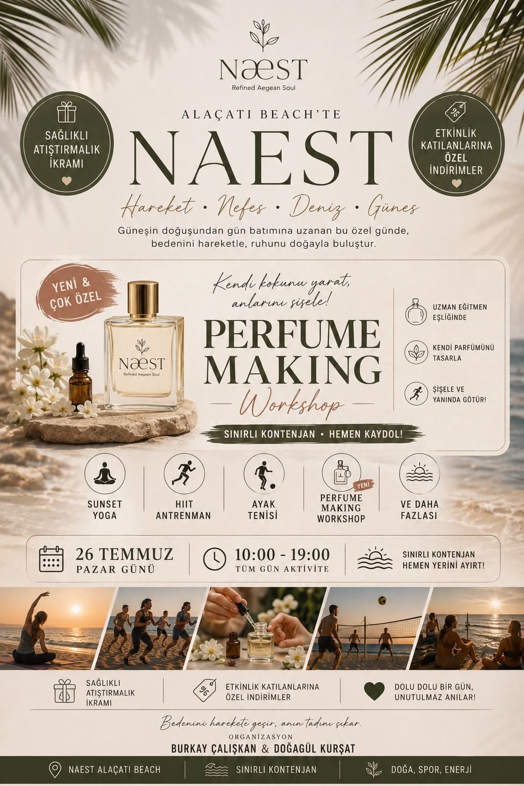 NAEST Alaçatı Beach Günü afişi